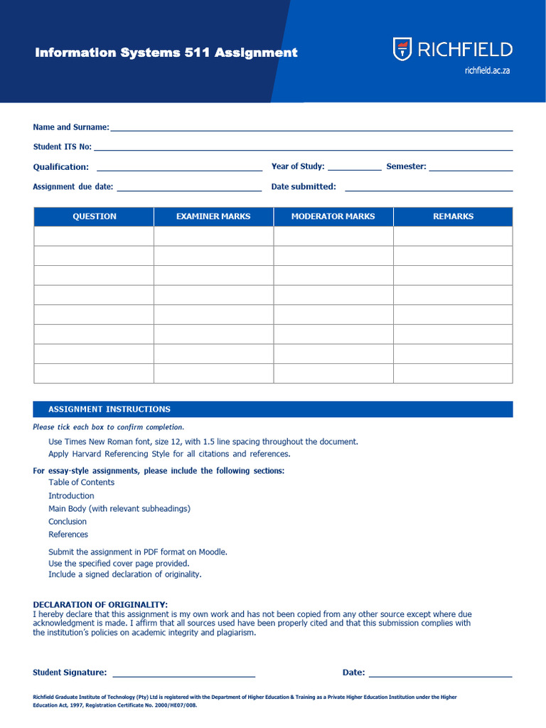 2026 Information System 511 Assignment | PDF | Artificial Intelligence ...