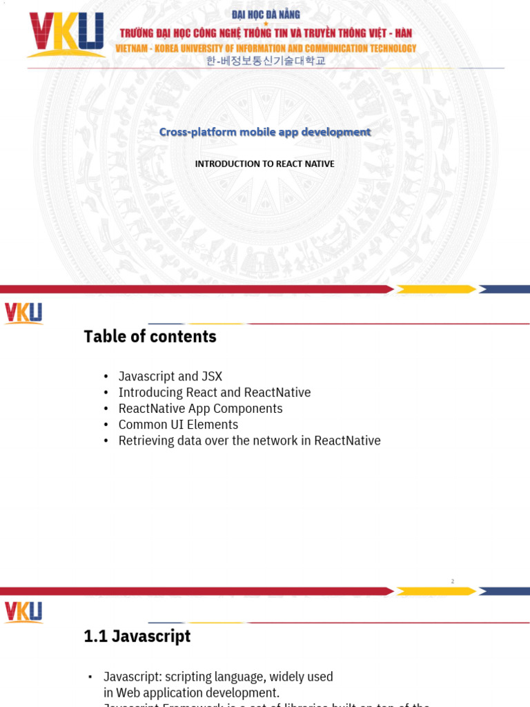 Introduction to JS, JSX and ReactNative_EN W5 | PDF | Java Script ...