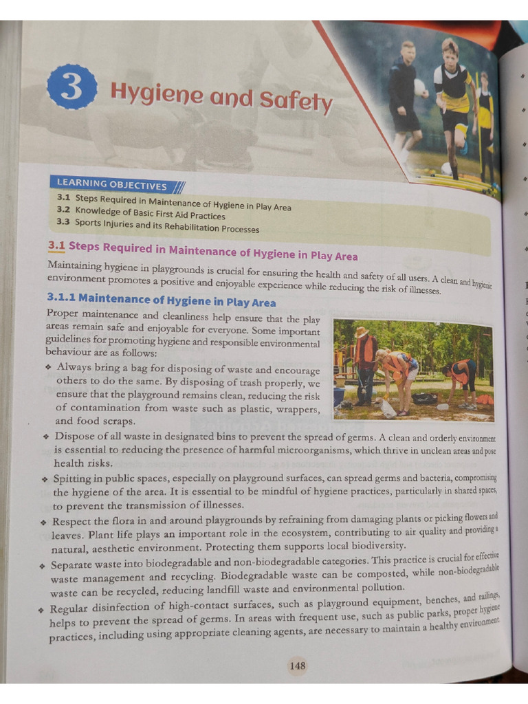 Class 11 - Chapter 3 - Hygiene and Safety | PDF