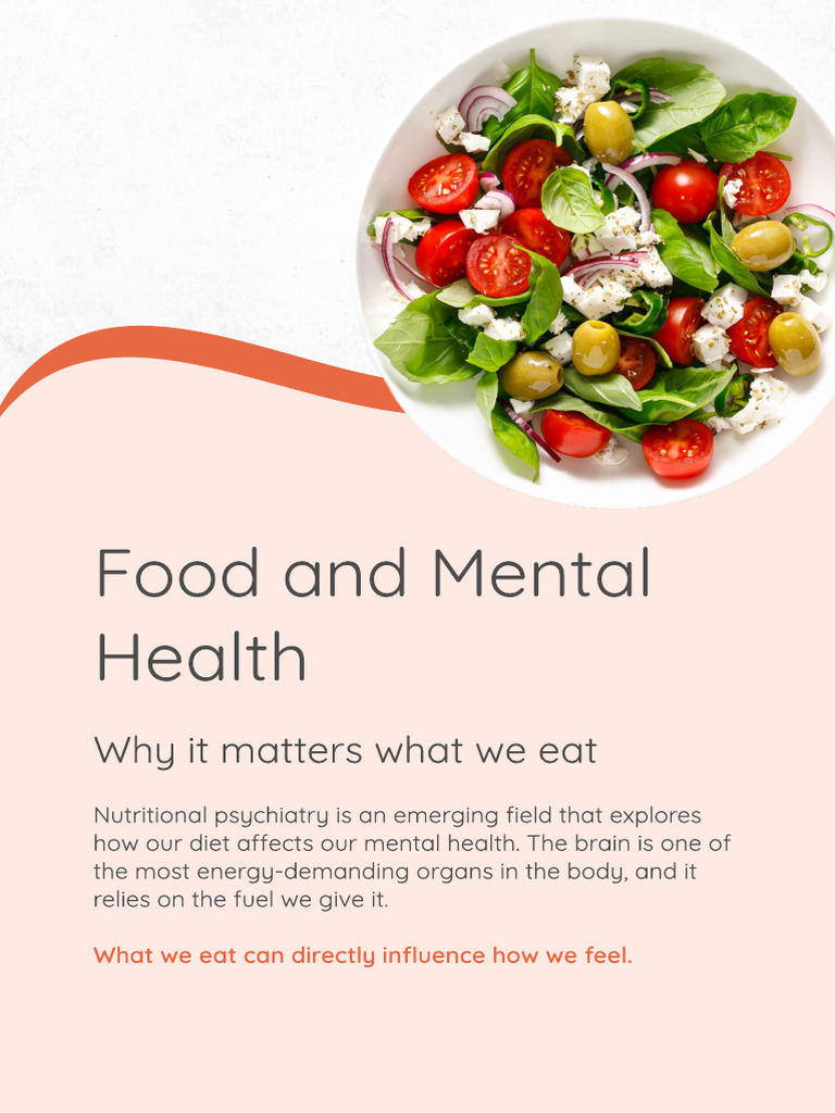 Food and Mental Health - Guidance | PDF