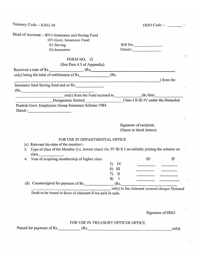 Form 12 For GIS | PDF