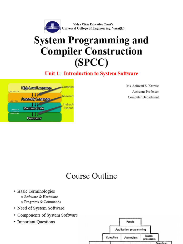 SPCC Unit1 | PDF | Programming | Computer Program