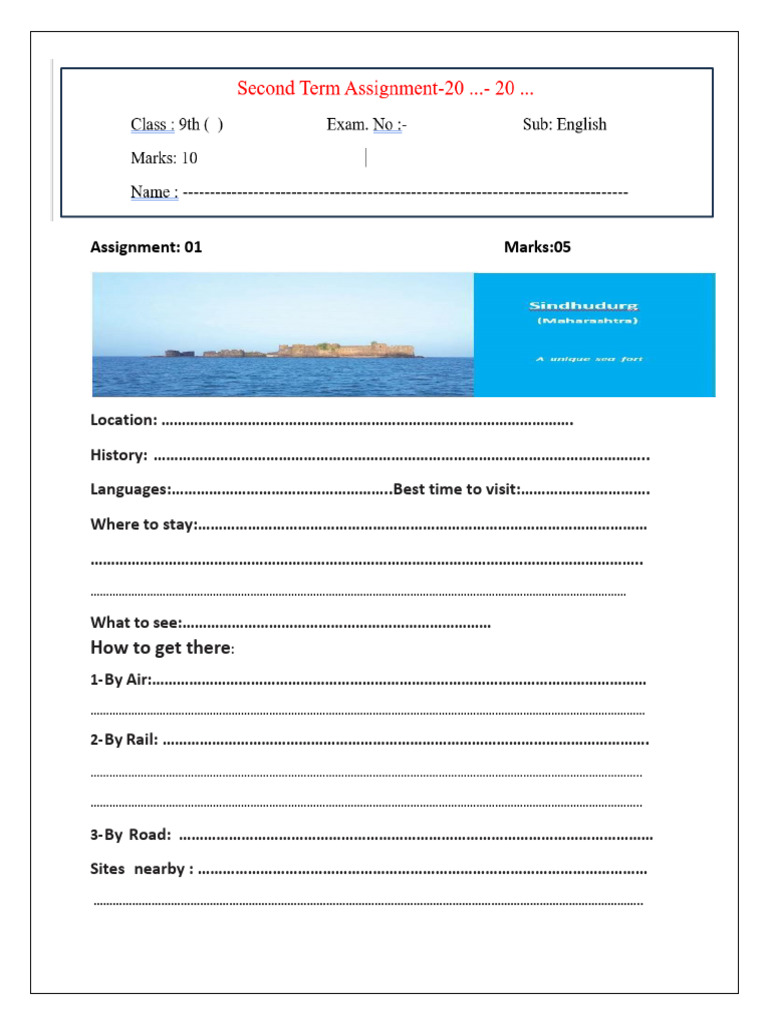 9th English Second Term Assign. | PDF