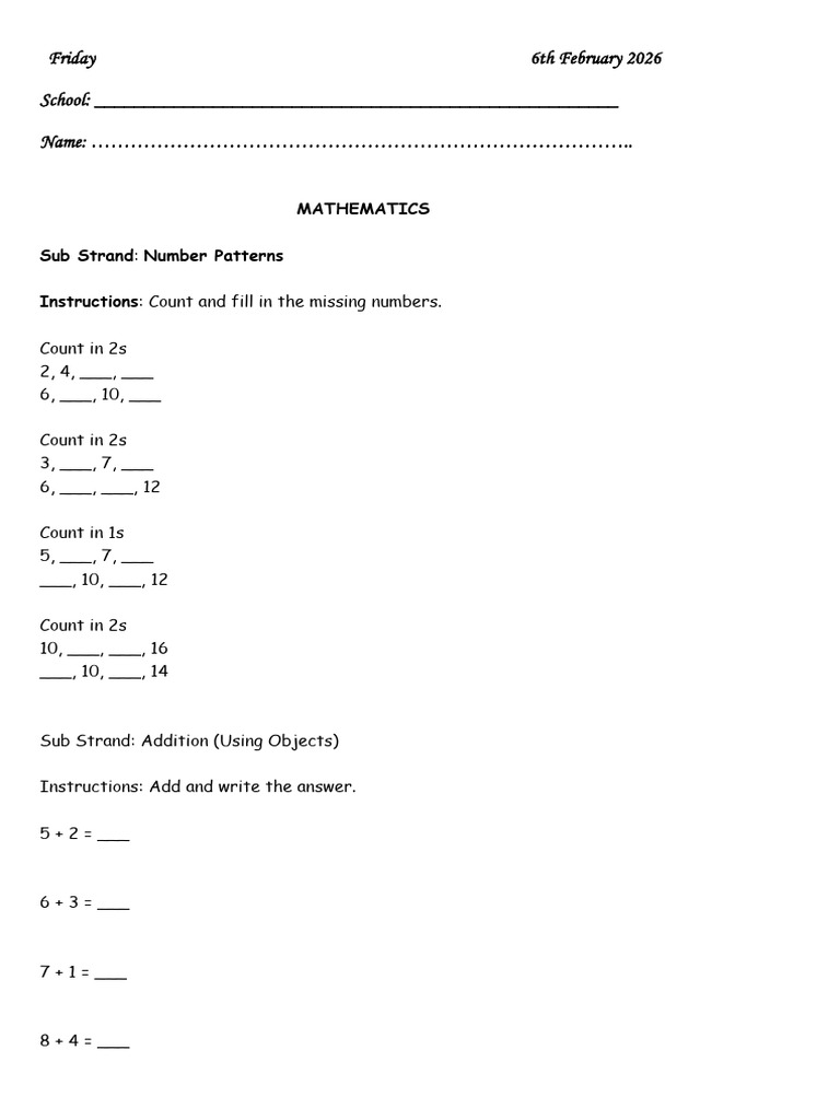 Grade 1 Week 5 Summary | PDF