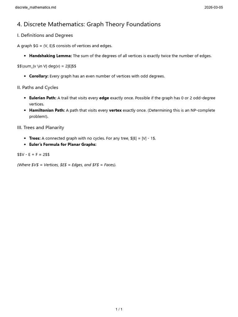 Discrete Mathematics | PDF