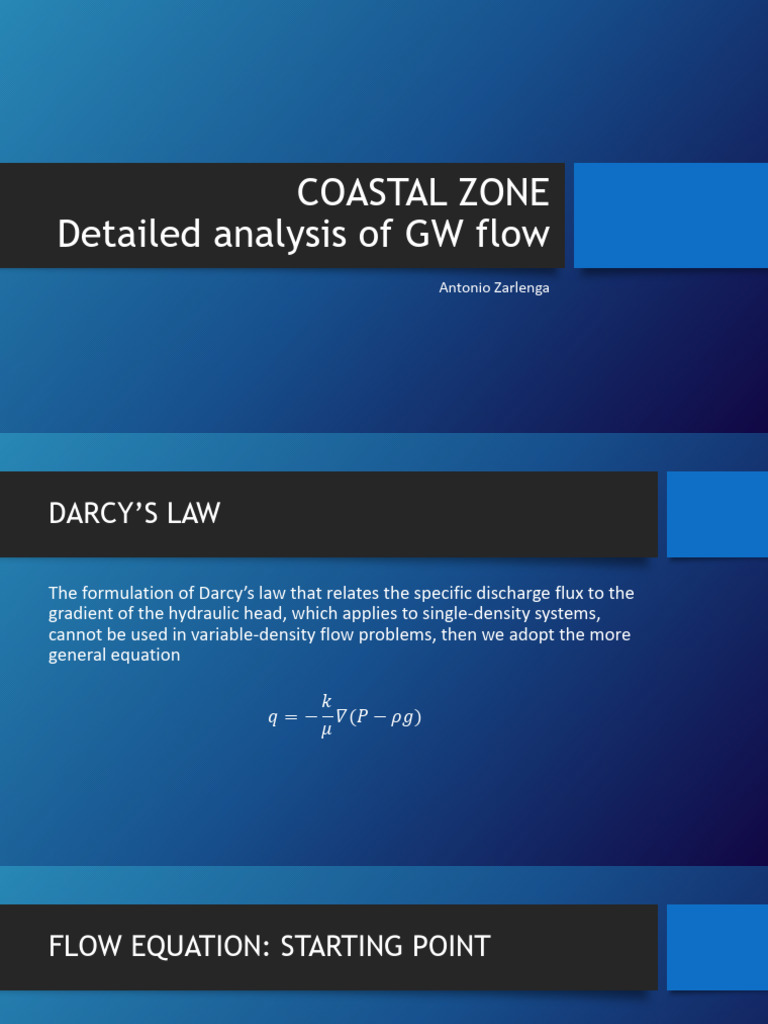 11 GW Flow Equations | PDF