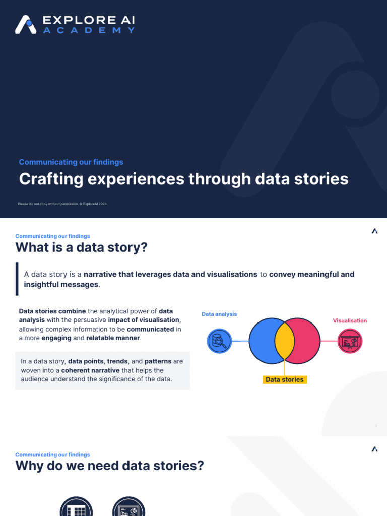 Crafting experiences through data stories [Slides] | PDF | Narrative | Data