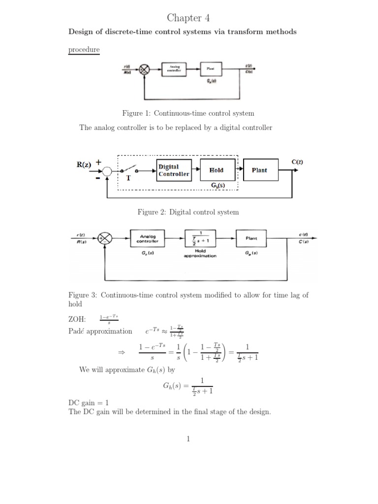 S-Plane to Z-Plane Mapping in Control Systems | PDF | Algorithms ...