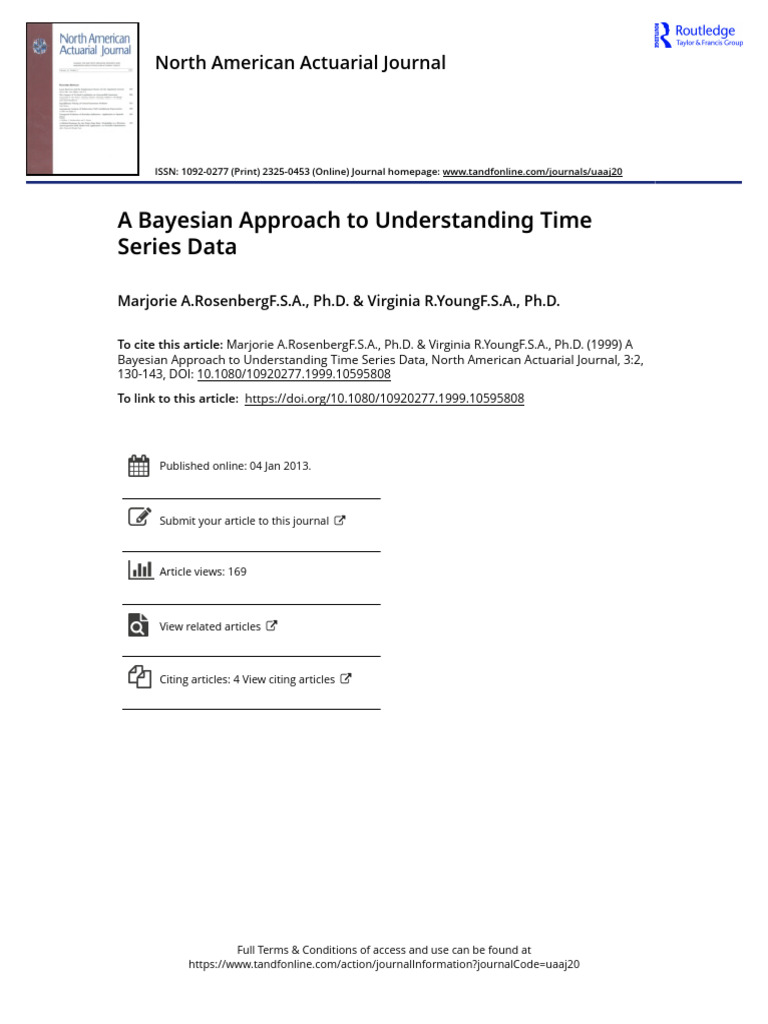A Bayesian Approach to Understanding Time Series Data | PDF | Akaike ...