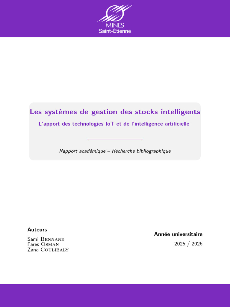 Smart Inventory | PDF | Intelligence artificielle | Intelligence (IA ...