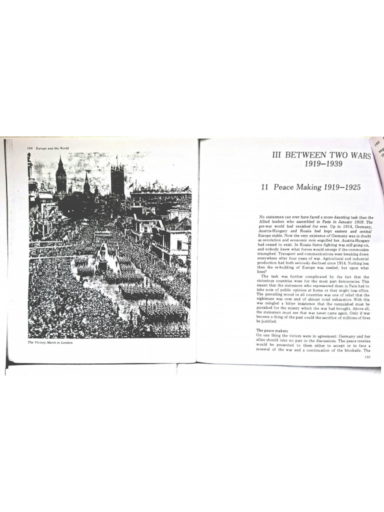 Between The Two Wars 1919-1939 | PDF