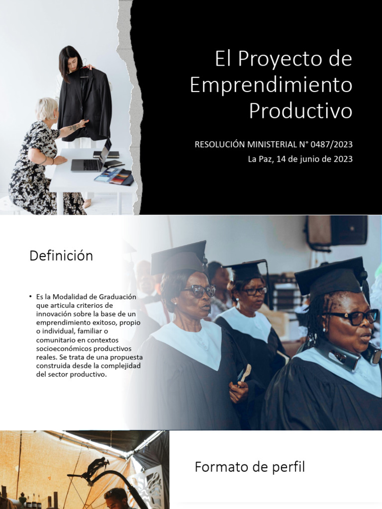 3_El Proyecto de Emprendimiento Productivo | PDF