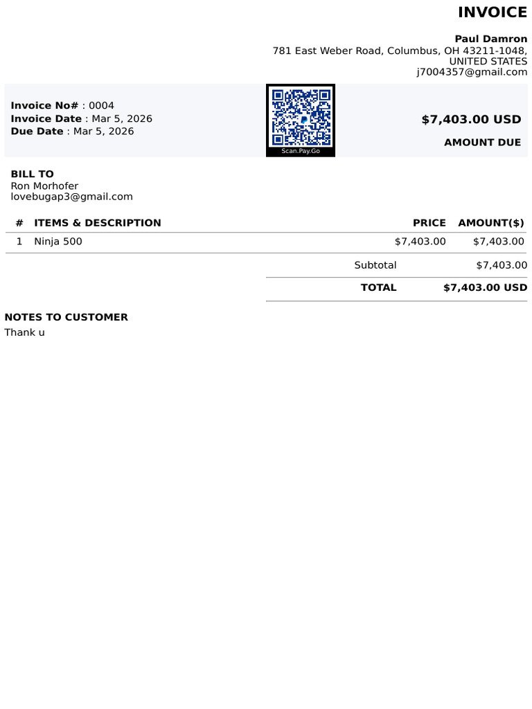 Invoice - 0004 | PDF