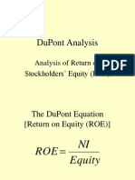 Dupont Analysis: Analysis of Return On Stockholders' Equity (Roe)
