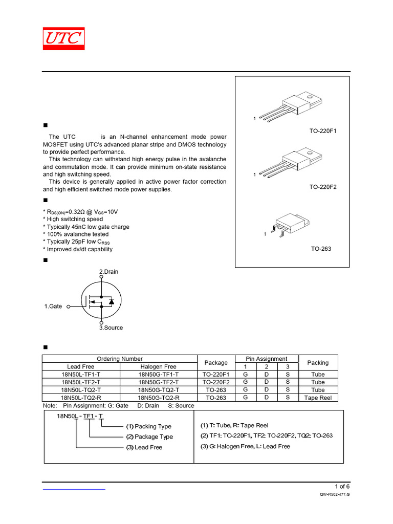 Data Sheet | PDF | Mosfet | Diode