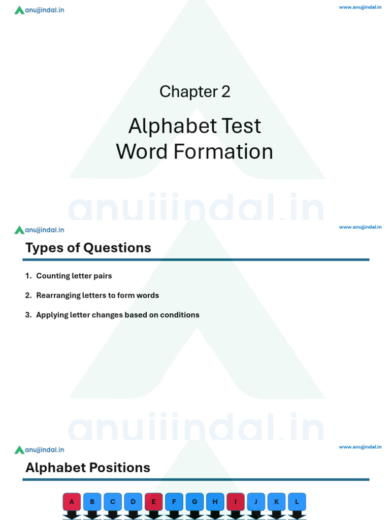 Chapter 2 Alphabet Test Word Formation Lyst1771416727163 | PDF ...