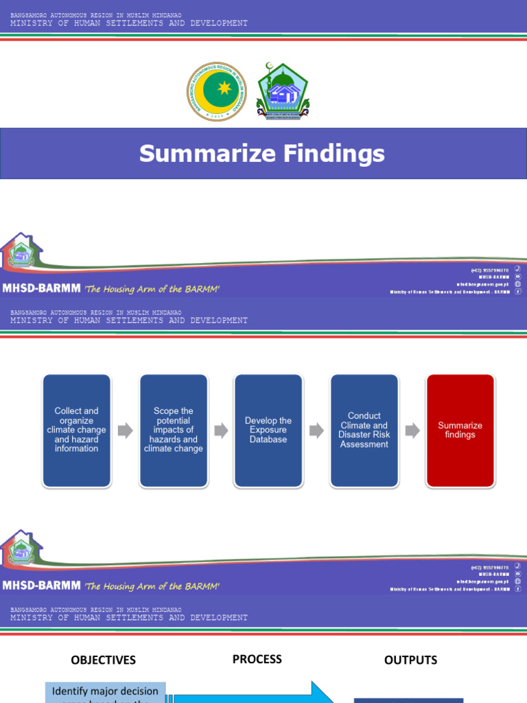 MHSD Step 5 Summary of Findings | PDF | Hazards | Mindanao
