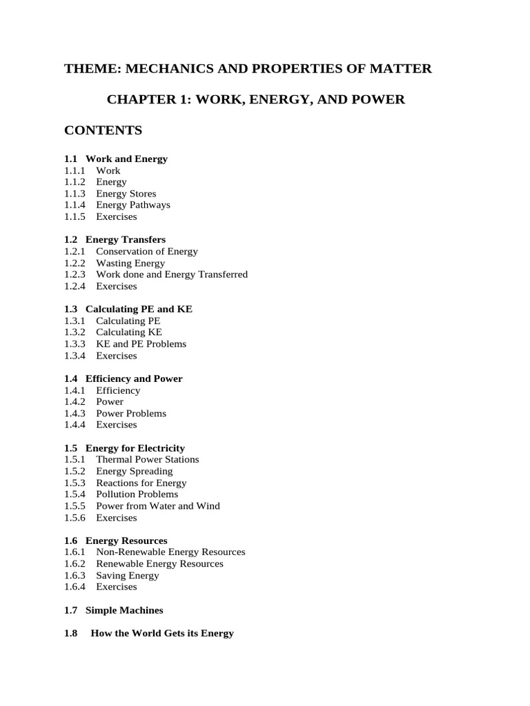 Senior Two Physics Notes Term 1 2026 | PDF | Power Station | Potential ...