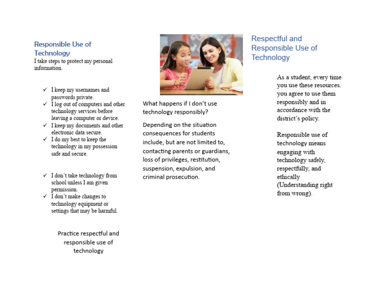 Responsible Use of Technology | PDF