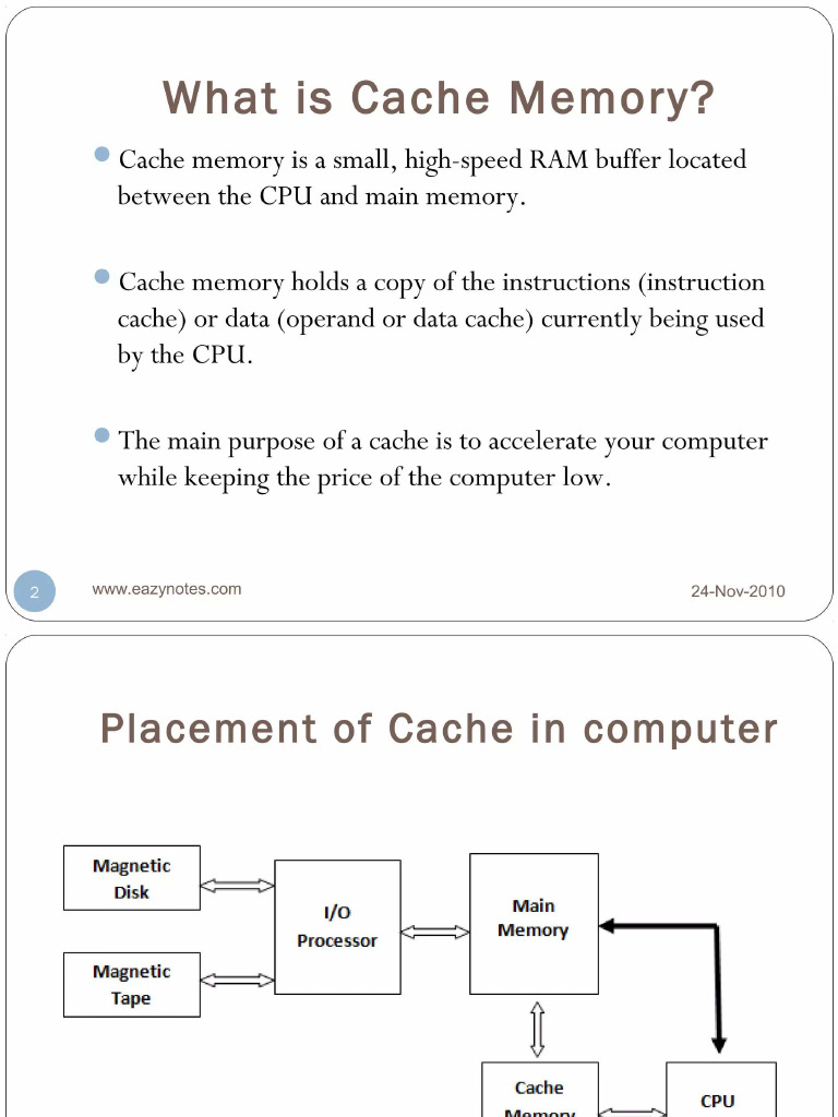 Cache Memory | PDF