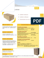 Fiche Technique Bloc de Chanvre de 30 CM D'épaisseur