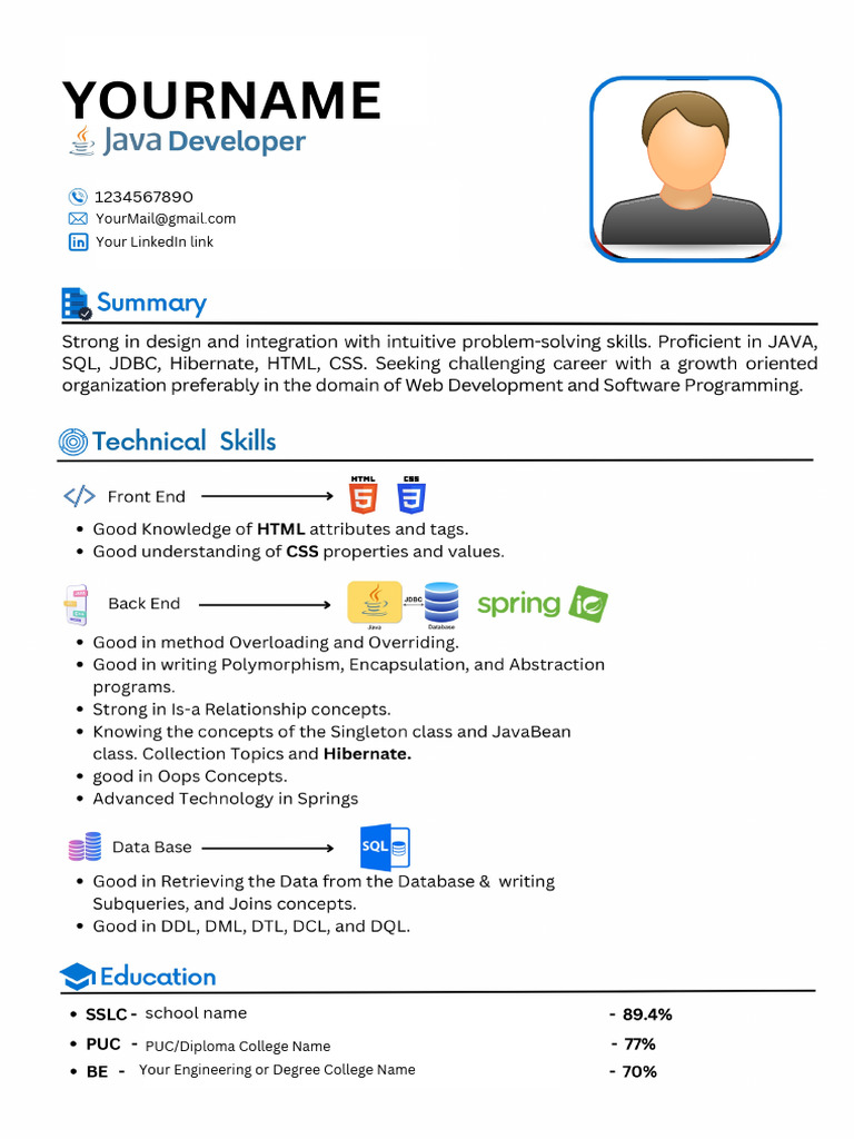 Sample CV for IT | PDF