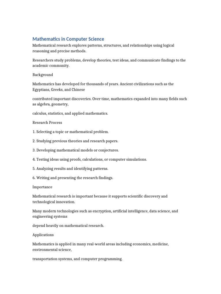 Math Research File 15 | PDF | Mathematics | Science