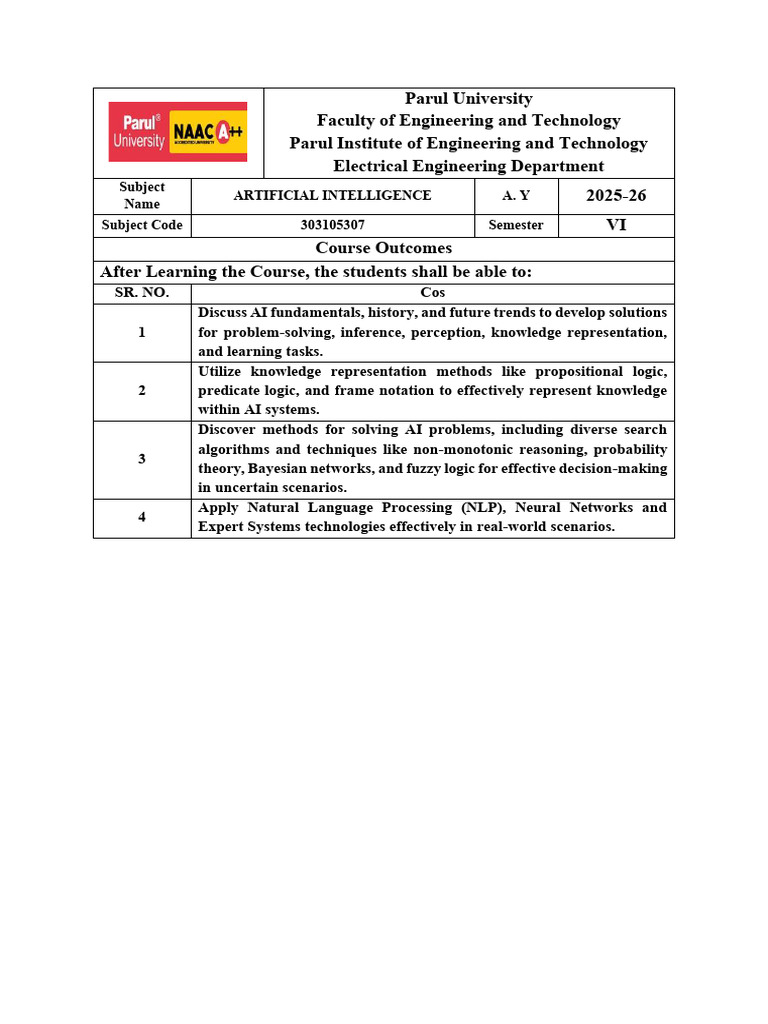 2.course Outcomes | PDF