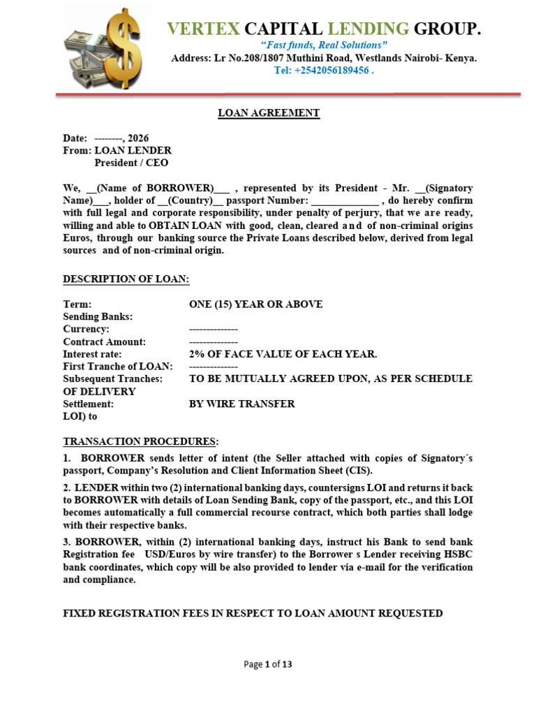 Finance - Agreement | PDF | Loans | Banks