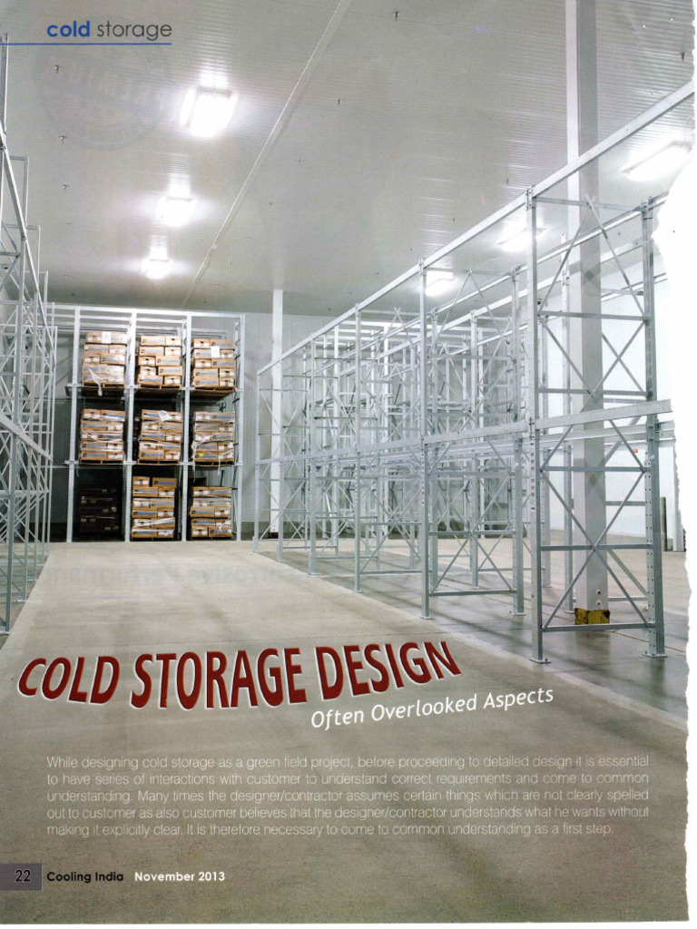 64_Cold Storage Design _Nov-2013 | PDF