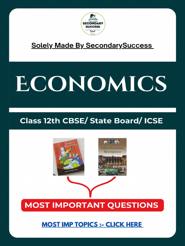 Eco Most Imp Que by @SecondarySuccess | PDF