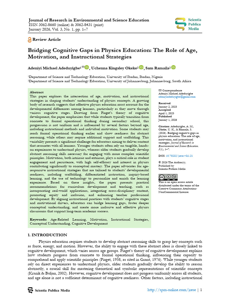 Bridging the Gaps | PDF | Cognition | Motivational