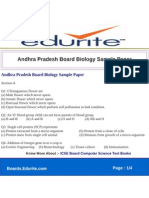 Andhra Pradesh Board Biology Sample Paper