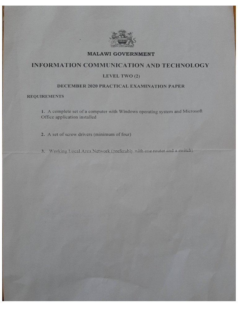 Ict Practical Samples l2 | PDF