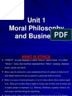 Unit 1 Moral Philosophy and Business