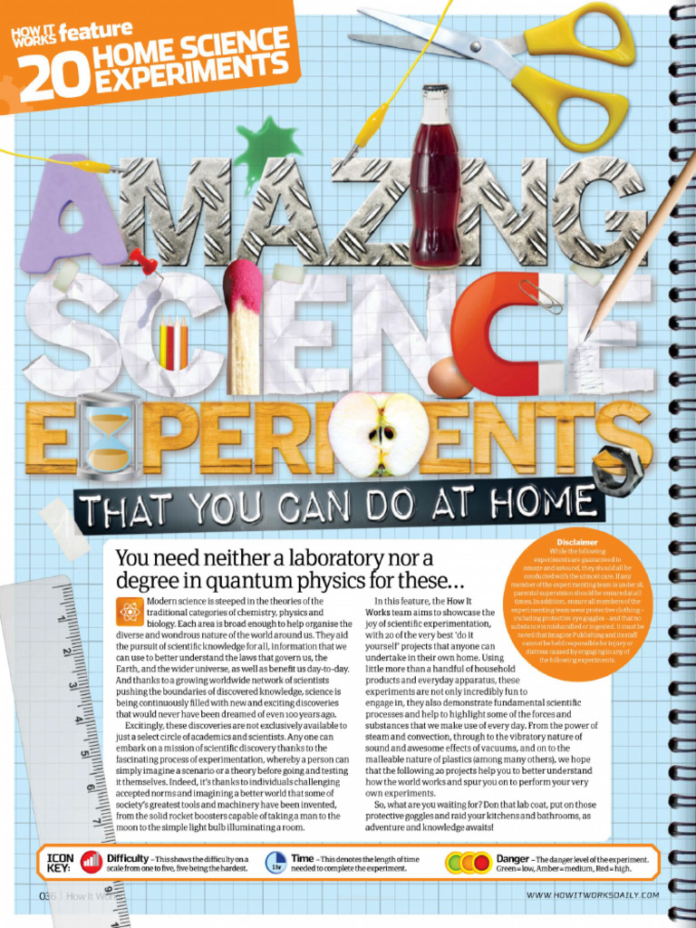 20 Home Science Experiments (How It Works) | PDF