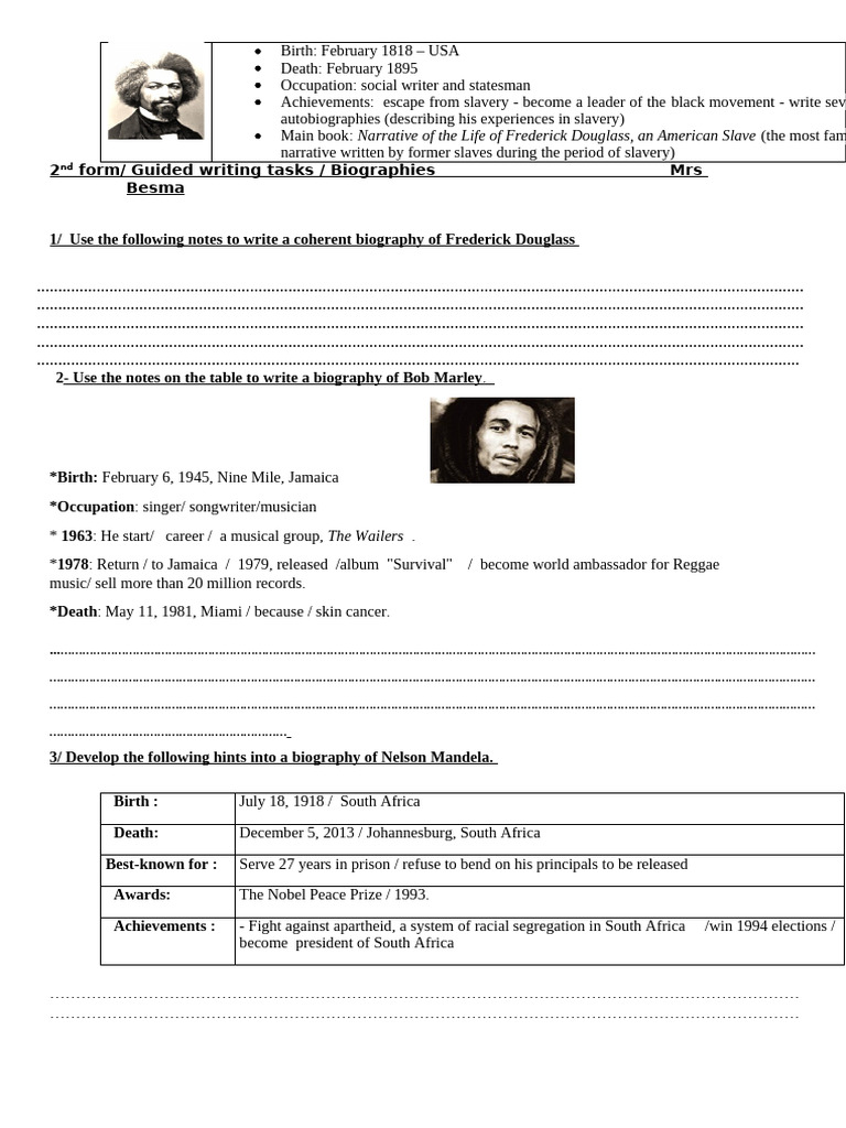 Guided Writing - 2nd Form - Docx Version 1 | PDF