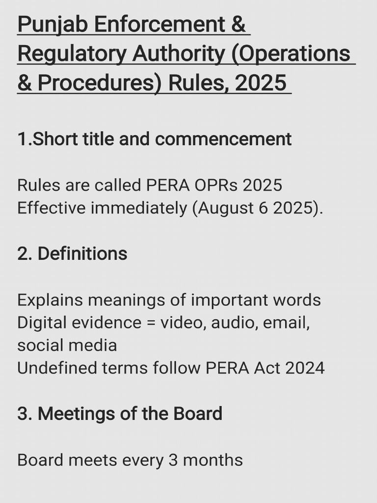 PERA [OPRs] 2025 | PDF