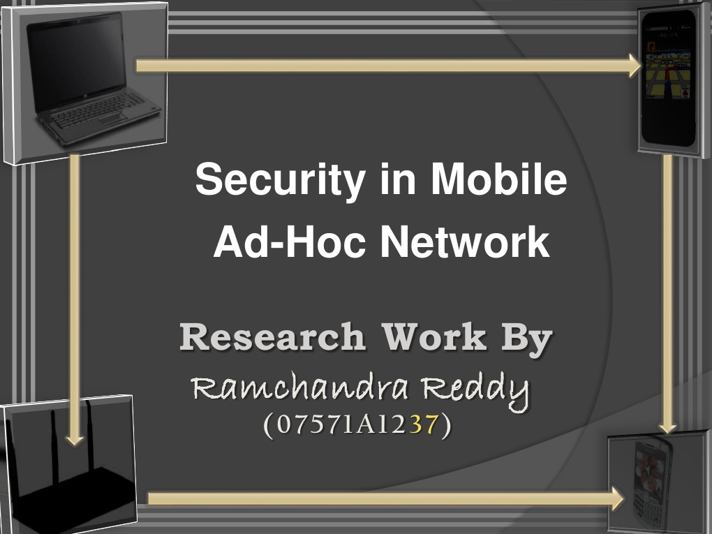 Security in Mobile Ad-Hoc Network: Research Work by | PDF | Wireless Ad ...