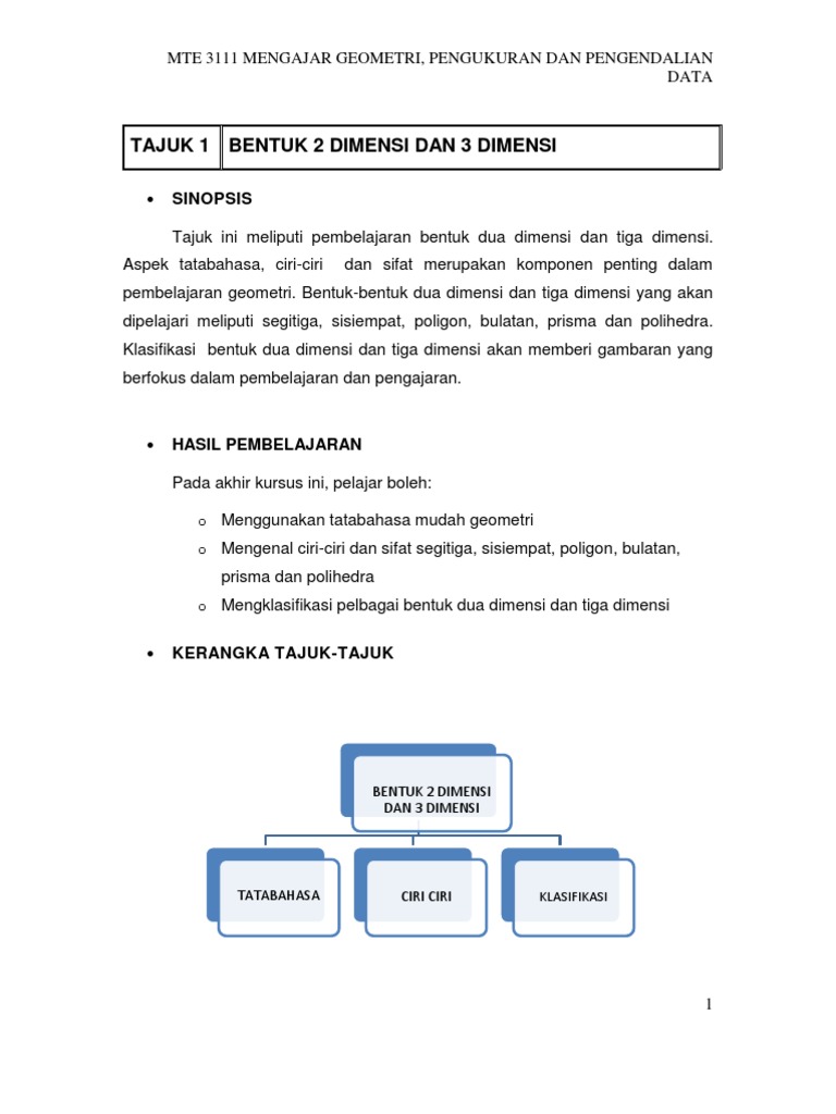 08 Isi Pelajaran TAJUK 1 Geometri