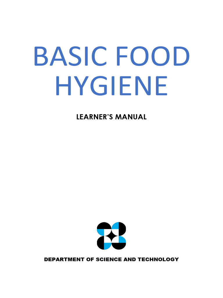 (Learner's Manual) Basic Food Hygiene | PDF | Food Safety | Disinfectant