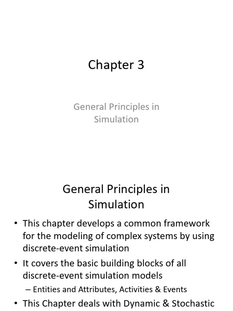 Simulation and Modeling Chapter3 | PDF | System | Applied Mathematics