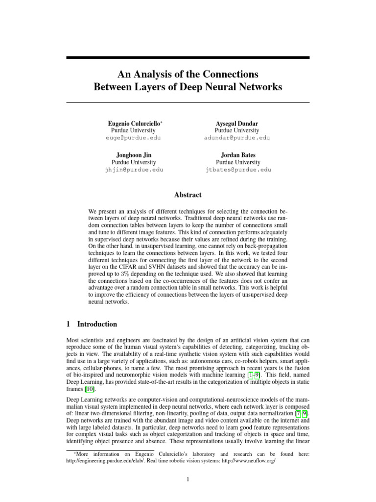 An Analysis of The Connections Between Layer of Deep Neural Network ...