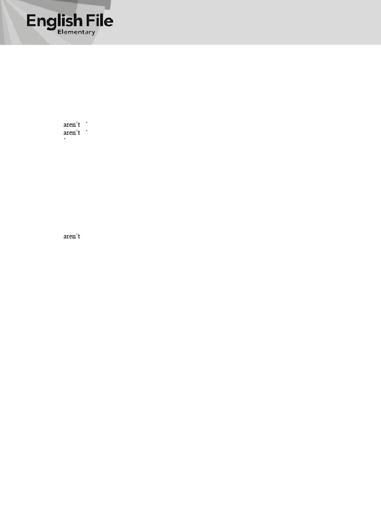 EF4e Elem Filetest 01a Answer Key | PDF | English Language | Human ...