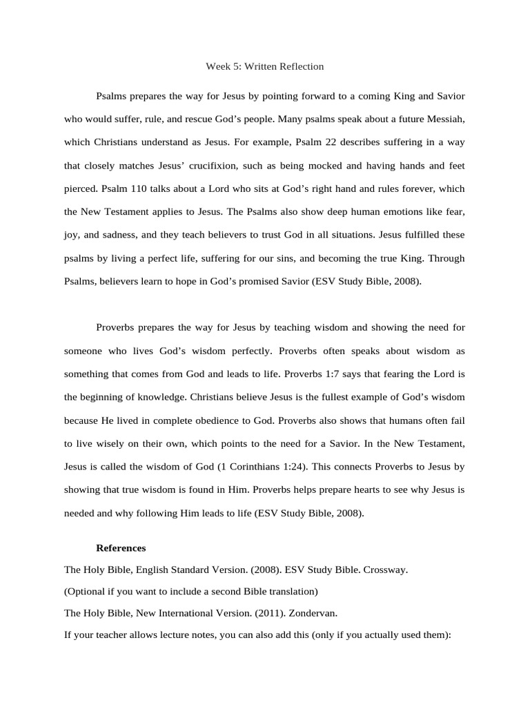 Week 5: Written Reflection | PDF