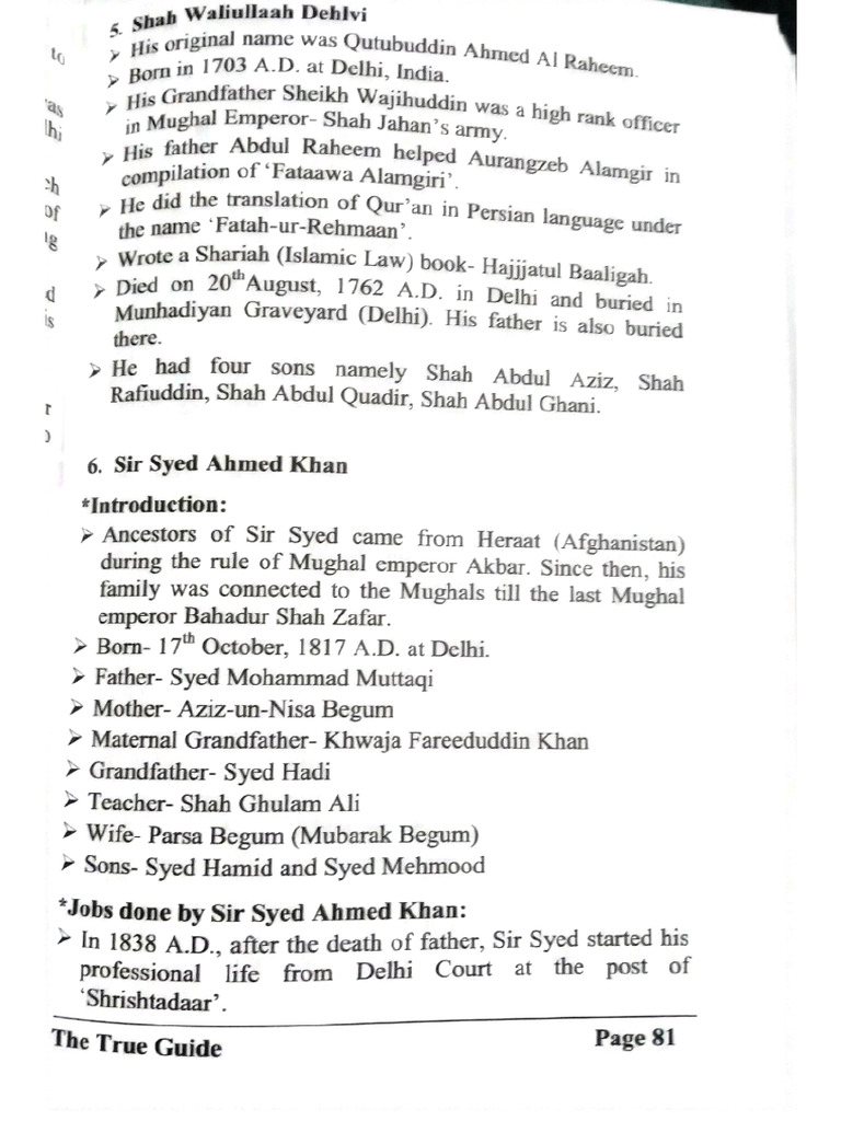 Sir Syed Ahmed Khan | PDF