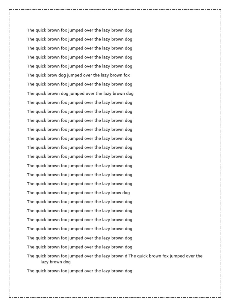The Quick Brown Fox Jumped Over The Lazy Dog | PDF | Canines