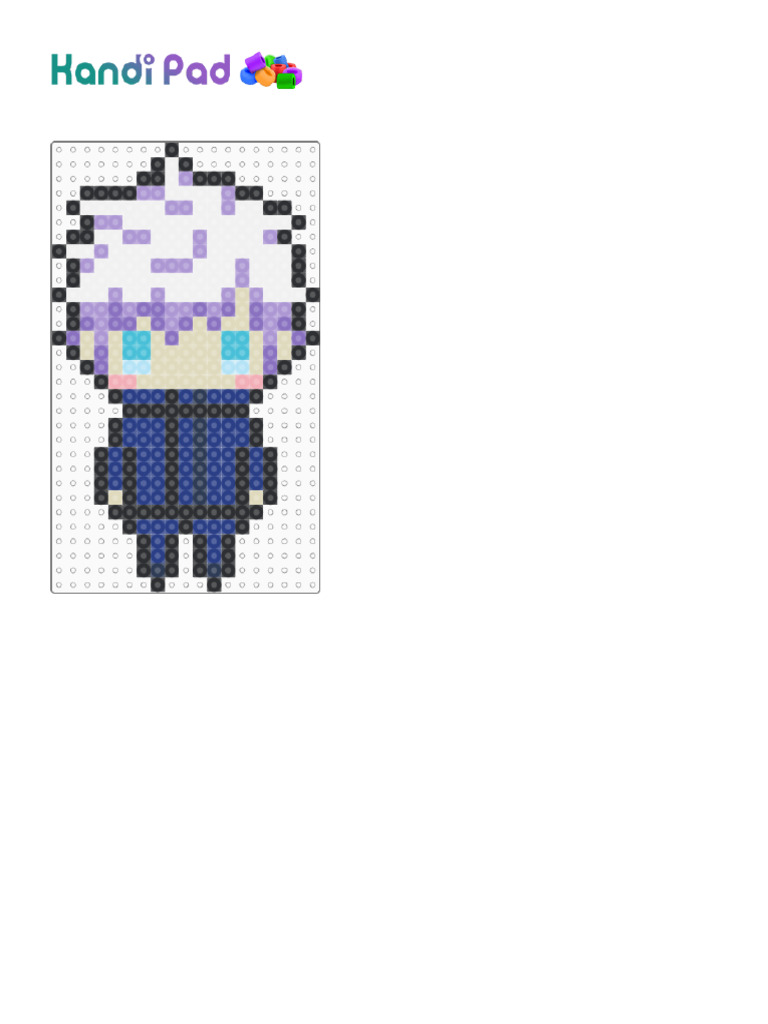 Satoru Gojo No Blindfold 5271841 Pattern Reference Standard 29x29 ...