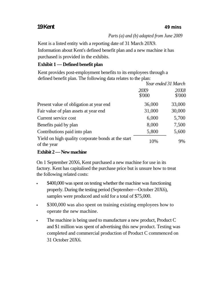 Employee Benefit - Q.19 - Q.20 | PDF | Pension | Defined Benefit ...