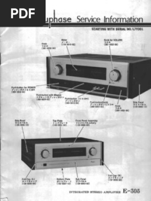 Accuphase E 305 Sm Pdf